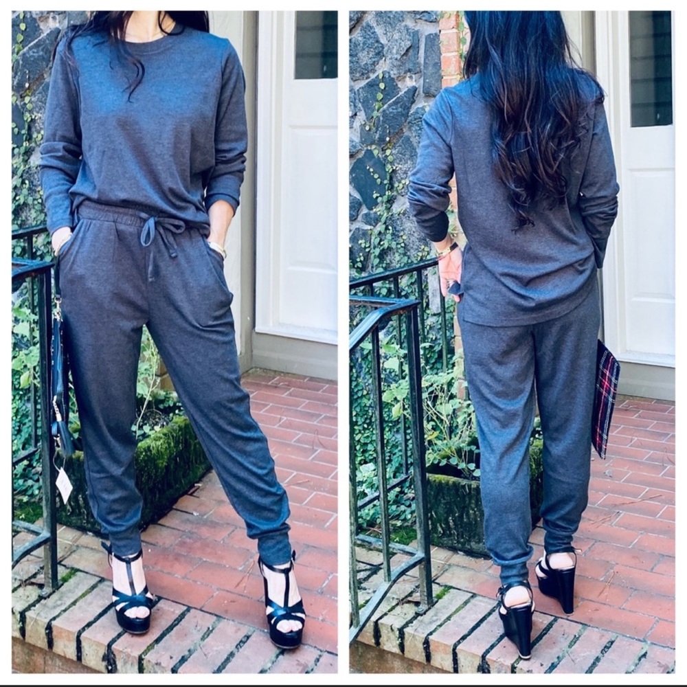 Comfy Cozy 2 piece cotton blend jogger set - Picture 6 of 6